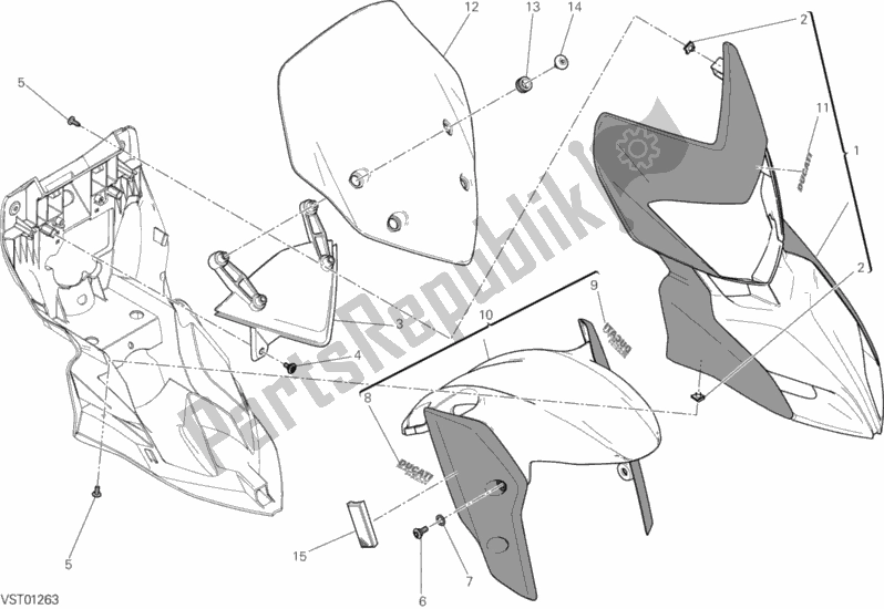 Todas las partes para Cubierta de Ducati Hypermotard Hyperstrada USA 821 2013 Todas las partes para Cubierta de Ducati Hypermotard Hyperstrada USA 821 2013